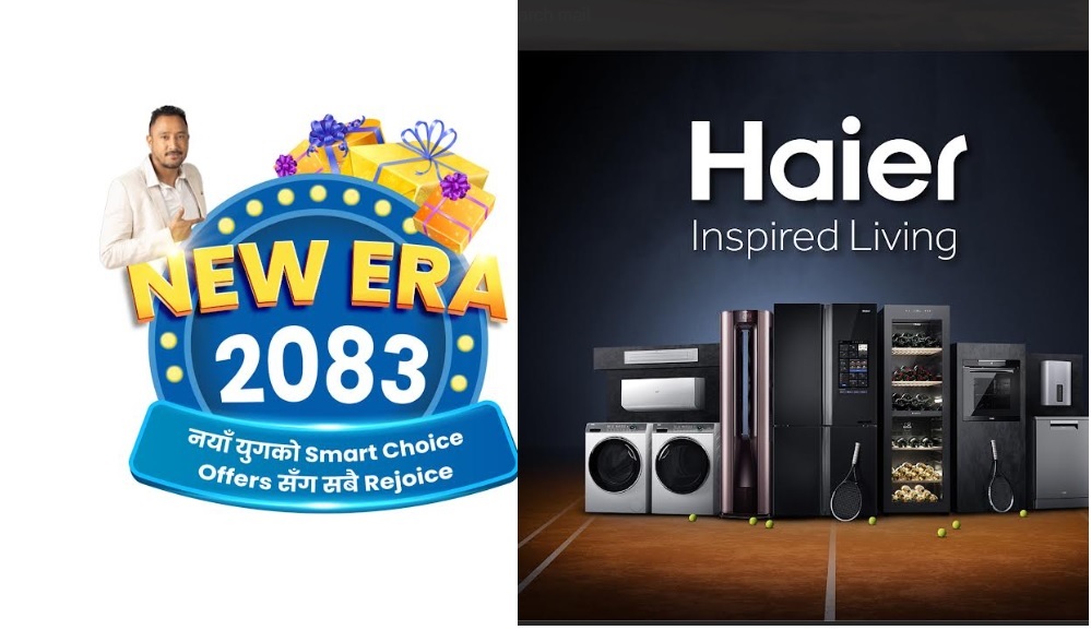 नयाँ वर्षमा हायर ब्राण्डको अफरः फ्रि गिफ्टदेखि बम्पर उपहार